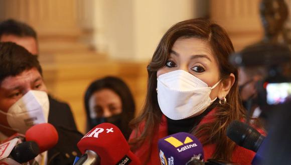 La presidenta de la Subcomisión de Acusaciones Constitucionales del Congreso, Lady Camones, cuestionó la designación de Heidy Juárez como ministra de la Mujer. (Foto: Congreso)