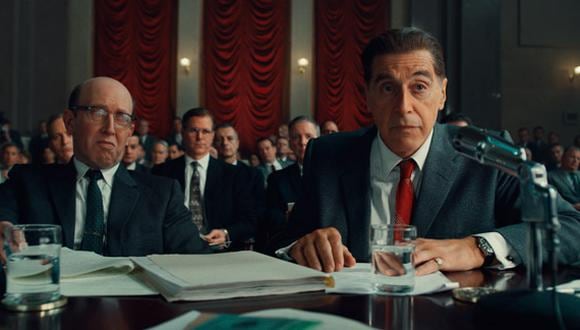 El actor Al Pacino es el encargado de dar vida al personaje de Hoffa. (Foto: Netflix)
