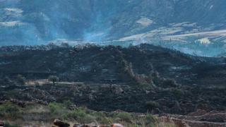Cusco: incendio arrasó 15 hectáreas de vegetación del parque de Piquillacta