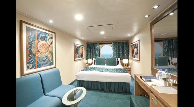 Camarote con vista al mar de 14 a 17 m² aproximadamente.