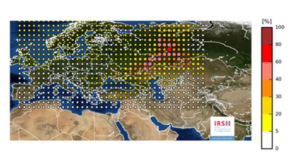 La fuga de material radioactivo alcanzó a la mayor parte de los países de Europa. (Foto: BBC)