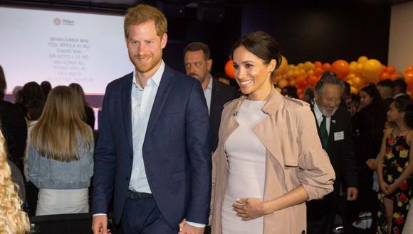 El príncipe Harry comparte una foto de Meghan Markle embarazada (Foto: AFP)