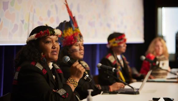 Por primera vez los pueblos indígenas participaron con su voto en las decisiones del Congreso de la UICN- Foto: UICN.
