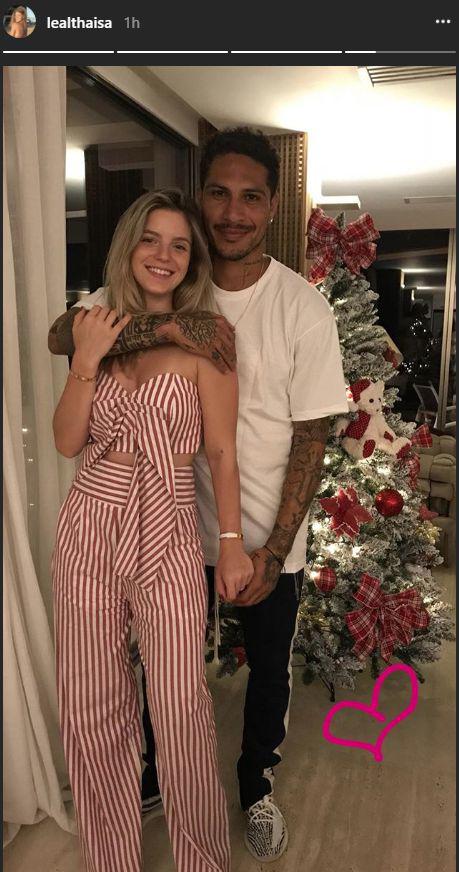 Paolo Guerrero y Thaísa Leal juntos en Navidad. (Foto: internet)