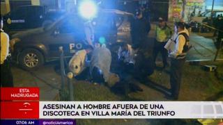 Asesinan de tres balazos a un hombre en discoteca de Villa María del Triunfo