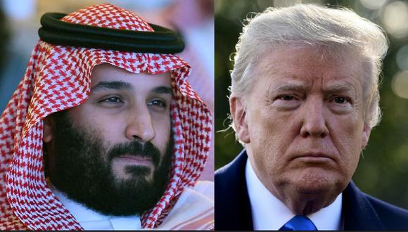 Jamal Khashoggi: Arabia Saudita tomará represalias si es sancionado por desaparición de periodista. En la imagen, el príncipe saudita Mohamed bin Salmán y el presidente estadounidense Donald Trump. (AFP / EFE).