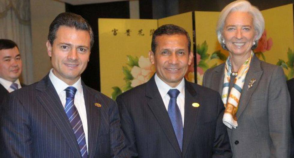 Pe&ntilde;a Nieto en su &uacute;ltimo encuentro con Humala en Asia. (Foto: presidencia.gob.mx)