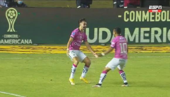 Gol de Lautaro Díaz para el 1-0 de Independiente del Valle vs. Melgar. (Captura: ESPN)