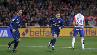 Real Madrid sufrió pero ganó 2-1 a Granada en Liga BBVA [VIDEO]