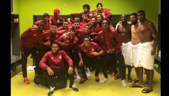 Selección peruana: la foto de vestuario tras ganar a Venezuela