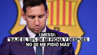 Las mejores frases de Messi en su despedida de Barcelona