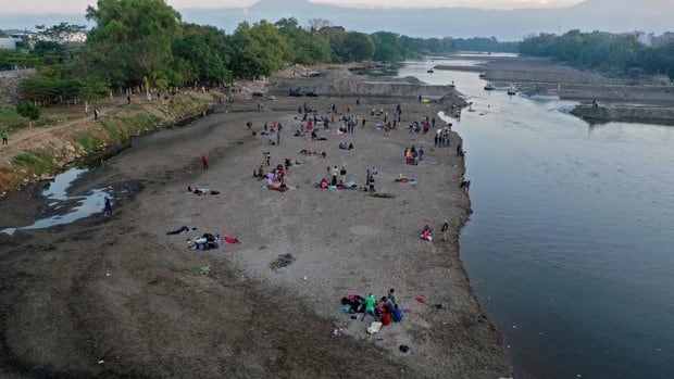 Río Suchiate (Foto: AFP)