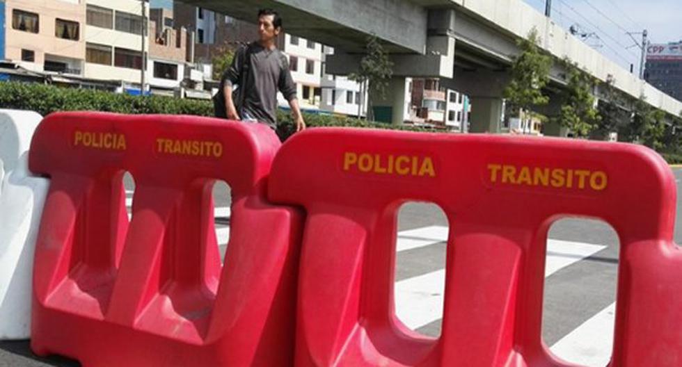 Comenzó el cierre de calles por cumbre APEC. (Foto: Andina)