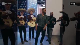 Will Smith sorprende cantando con mariachis la canción de su nueva película 