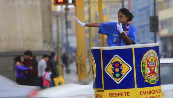 Scouts 'dirigirán' el tránsito en el centro de Lima este sábado