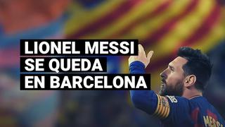 Lionel Messi: “Voy a seguir en Barcelona”