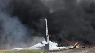 Las primeras fotos del avión militar que se estrelló en Georgia