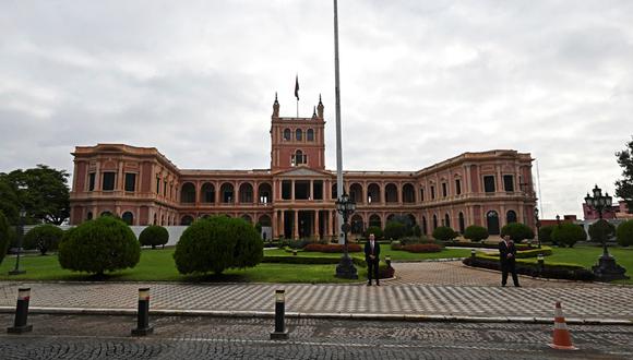 Vista general del Palacio Presidencial Palacio de López en Asunción el 26 de abril de 2023. Paraguay celebra elecciones generales y presidenciales el 30 de abril de 2023 (Foto: Luis ROBAYO / AFP)