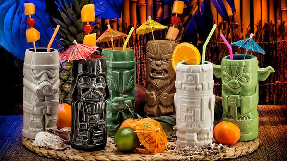 Un set de vasos tiki con los personajes m&aacute;s recordados de Star Wars. Especiales para cocteles y para sorprender a tus amigos. (Foto: ThinkGeek.com)