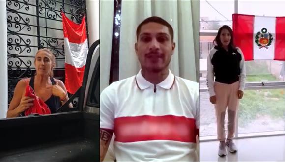 Presidente Martín Vizcarra compartió video en el que se ve a varias personas colocando sus banderas y camisetas blanquirrojas en sus casas.