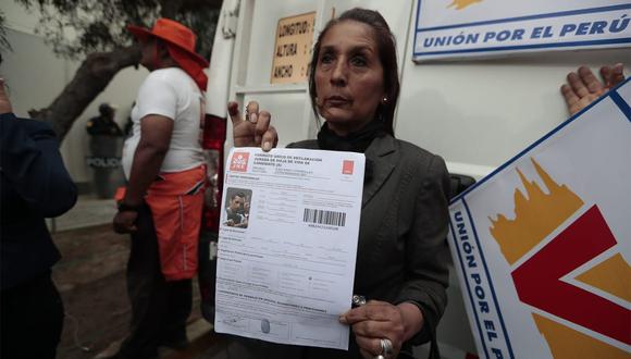 Antauro Humala formalizó su solicitud de inscripción en el JEE como cabeza de lista al congreso por el partido UPP. (Foto: Hugo Perez / GEC)