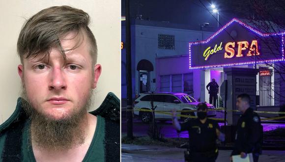 Robert Aaron Long fue arrestado como sospechoso de los disparos fatales de varias personas en tres salones de masajes del área de Atlanta (Estados Unidos). (Foto: AP / Reuters).