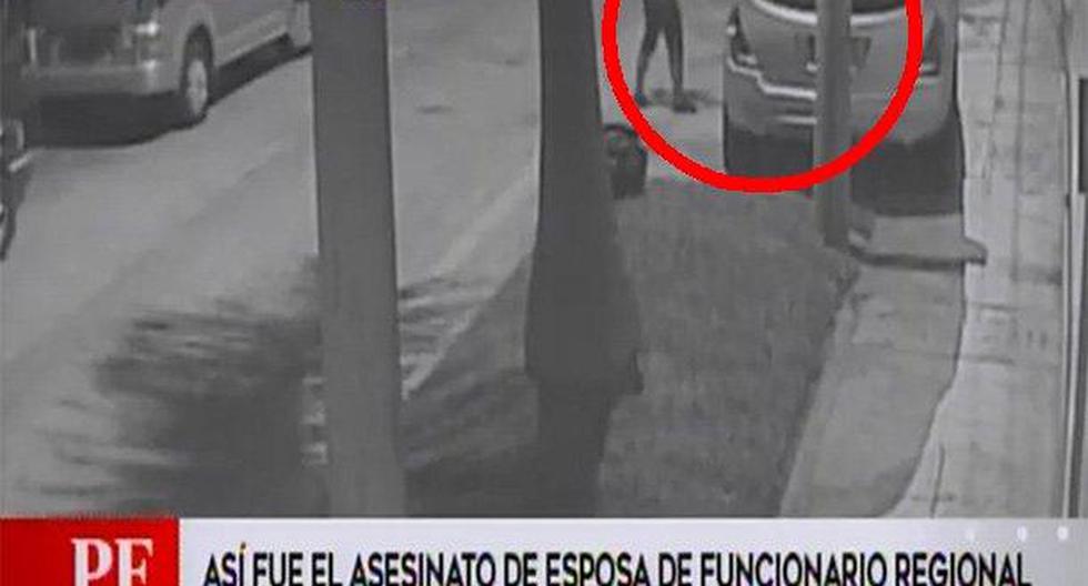 Callao. Cámara de seguridad reveló cómo se produjo el asesinato de esposa de funcionario regional. (Foto: América Noticias)