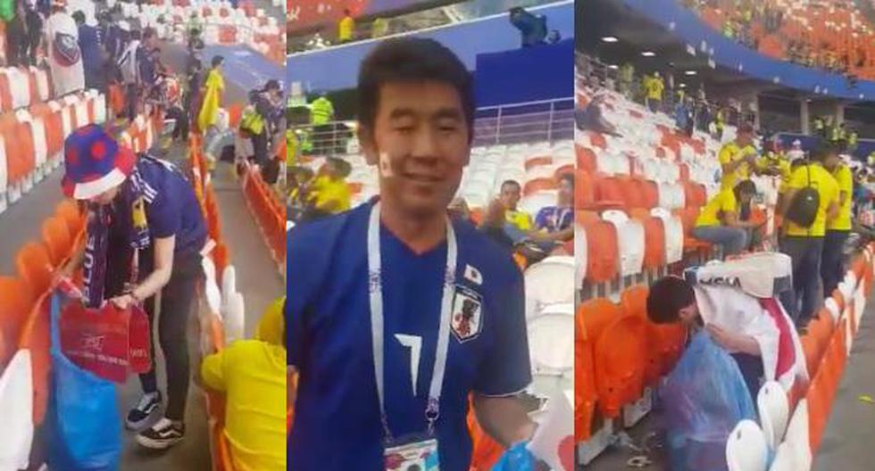 Esto pasó en el Mordovia Arena tras la victoria de Japón ante Colombia. (Video: YouTube)