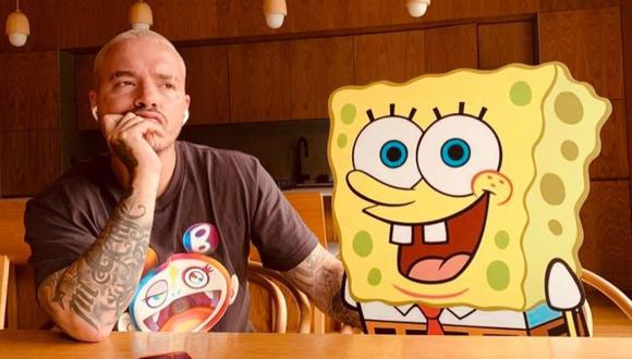 J Balvin colaborará en la próxima película de Bob Esponja. (Foto: @jbalvin)