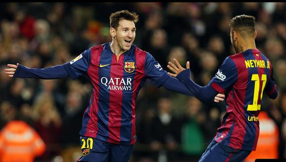 Messi celebra con Neymar una victoria del Barcelona sobre Real Madrid allá por el año 2014. ¿Se repetirá la foto con camiseta del PSG? (Fcbarcelona.es)
