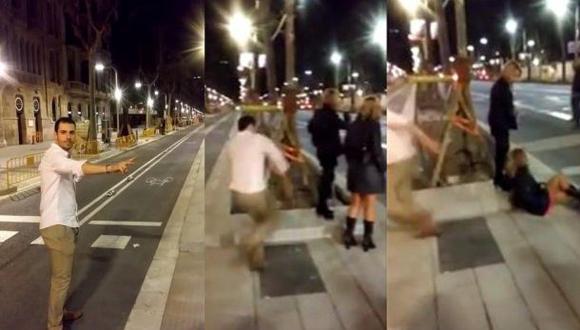Twitter: agresión a una mujer causa indignación en Barcelona