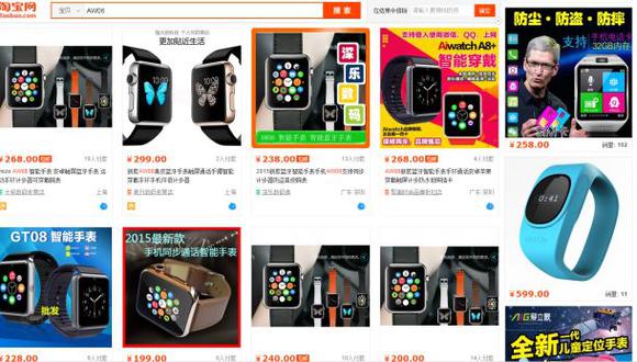 Imitaciones chinas del Apple Watch siguen proliferando