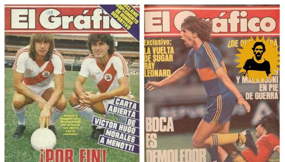 Ricardo Gareca fue portada de "El Gráfico" de Argentina con las dos camiseta. (Foto: El Gráfico).