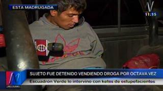 VMT: fue detenido por octava vez cuando vendía droga [VIDEO]