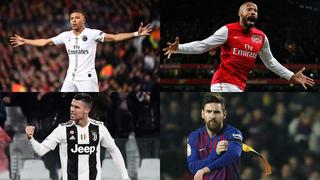 Champions League: Mbappé supera a Cristiano, Messi y otros goleadores del torneo a los 20 años | FOTOS