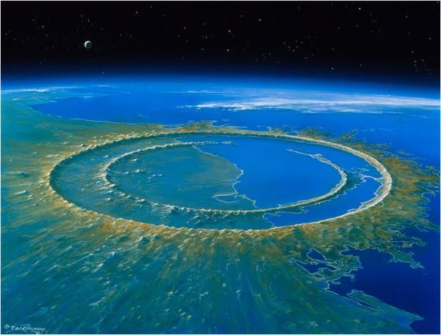 Chicxulub crater was formed just over 66 million years ago when a meteorite smashed into the Earth's surface.  (Photo: PNAS)