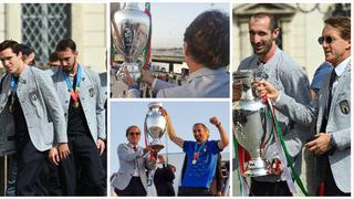 La ‘Azzurra’ ya está en Roma con el trofeo: las postales de la campeona de la Eurocopa | FOTOS