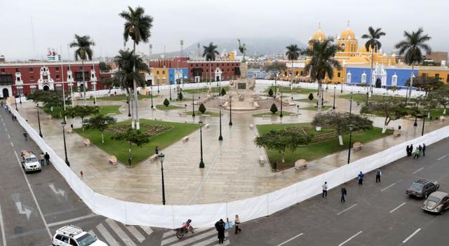 El 29 de diciembre de 1820, José Bernardo Torre Tagle proclamó la independencia de Trujillo,la primera en el Perú, en esta misma plaza (Foto: Johnny Aurazo)
