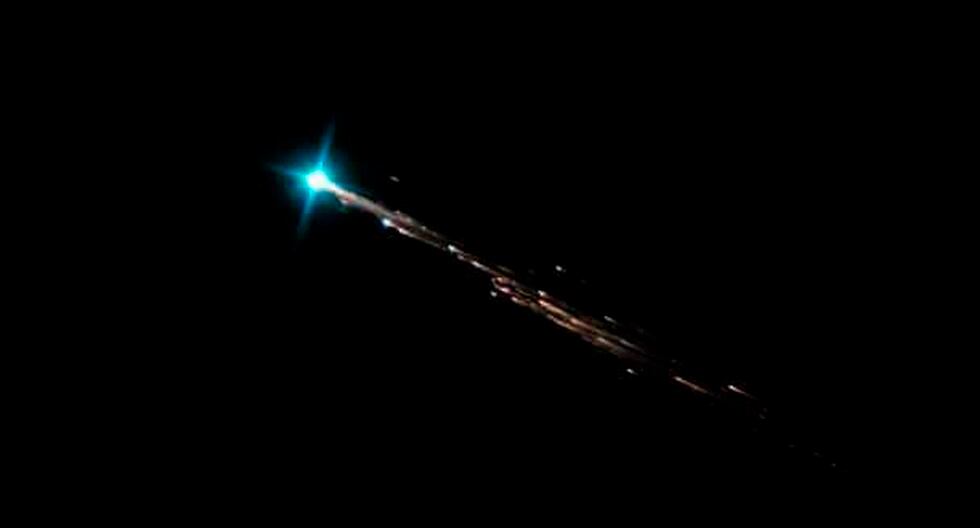 Un meteorito cruzó de sur a oeste el cielo de Guatemala. (Foto: Twitter @ClimaenGuate)