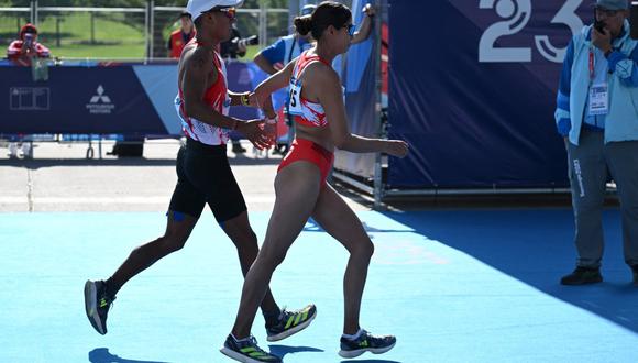 Kimberly García y César Rodríguez lograron el segundo lugar en la marcha atlética de los Juegos Panamericanos Santiago 2023.