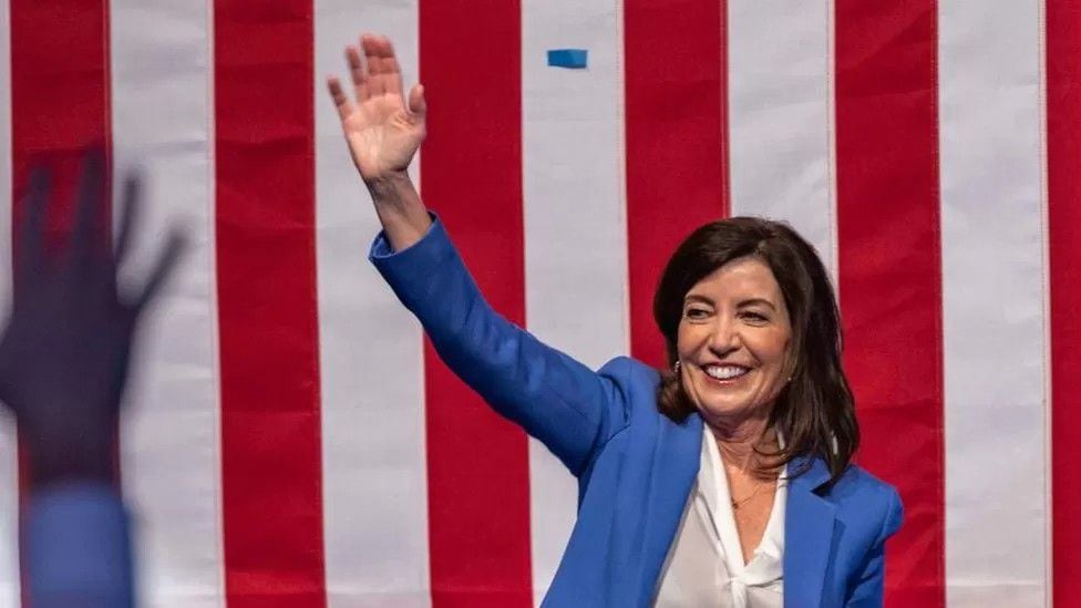 Kathy Hochul is shaping up to be governor of New York.  / GETTY IMAGES
