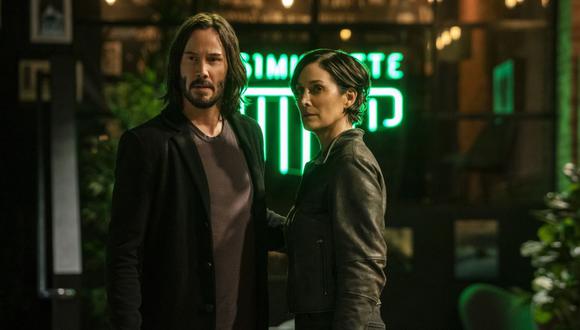 Keanu Reeves y Carrie-Anne Moss retoman sus personajes de Neo y Trinity en "Matrix Resurrecciones". (Foto: Warner Bros. Pictures)