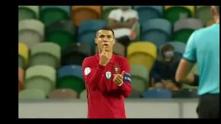 España vs. Portugal: Cristiano Ronaldo se indignó por final del primer tiempo antes de los 45 minutos | VIDEO
