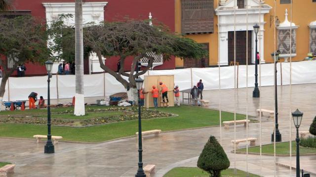 El proyecto de remodelación de la plaza, aprobado el 2014, contará con un presupuesto de S/ 3’113,485.31 para su ejecución (Foto: Johnny Aurazo)