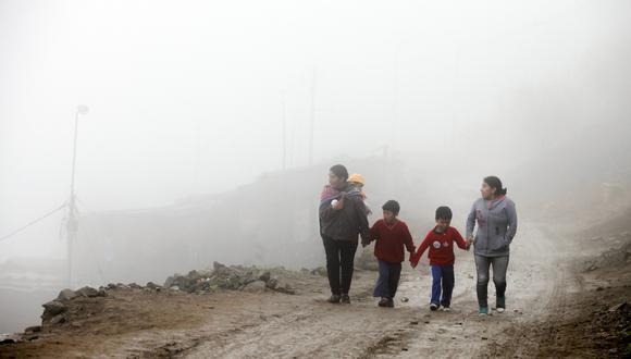 La zona de 'Ticlio chico' es una de las zonas más afectadas por el descenso de temperatura. (GEC)