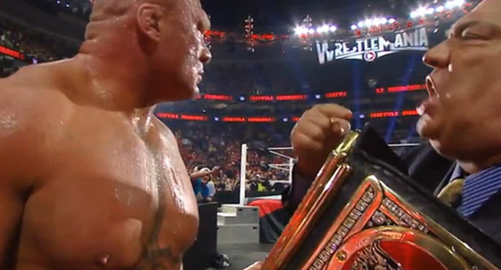 Brock Lesnar aniquiló a Cena y Rollins. (Foto: Captura)