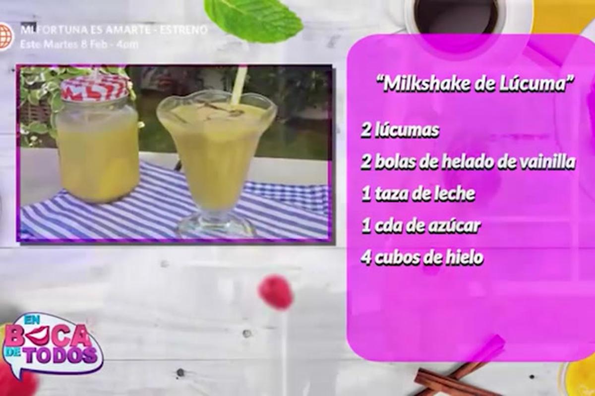 Milkshake de lúcuma: receta rápida y económica NNAV | AMTV | VIDEO | RECETAS  | MAG.