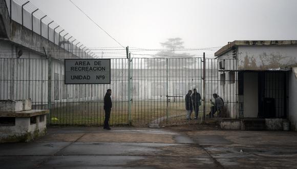 Vista de un patio de la Unidad Penitenciaria N  9 de La Plata, una prisión en las afueras de Buenos Aires, Argentina. (Foto fererencial: EITAN ABRAMOVICH / AFP).