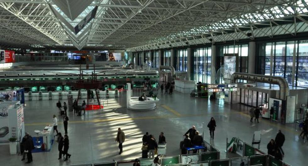 Alerta por amenaza de bomba en el aeropuerto romano de Fiumicino. (Foto: Medios)