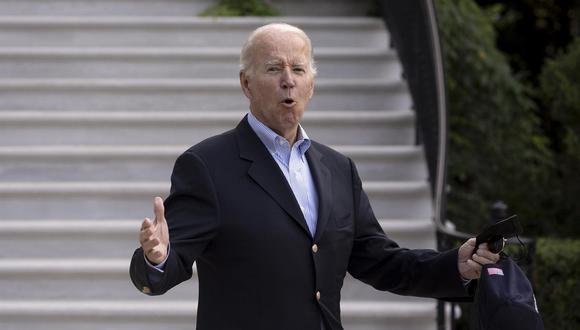 El presidente de Estados Unidos, Joe Biden, dio negativo a su segundo test de coronavirus y salió de su aislamiento. (Foto: EFE/EPA/MICHAEL REYNOLDS)